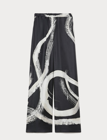 Marina Rinaldi pure silk twill trousers for woman