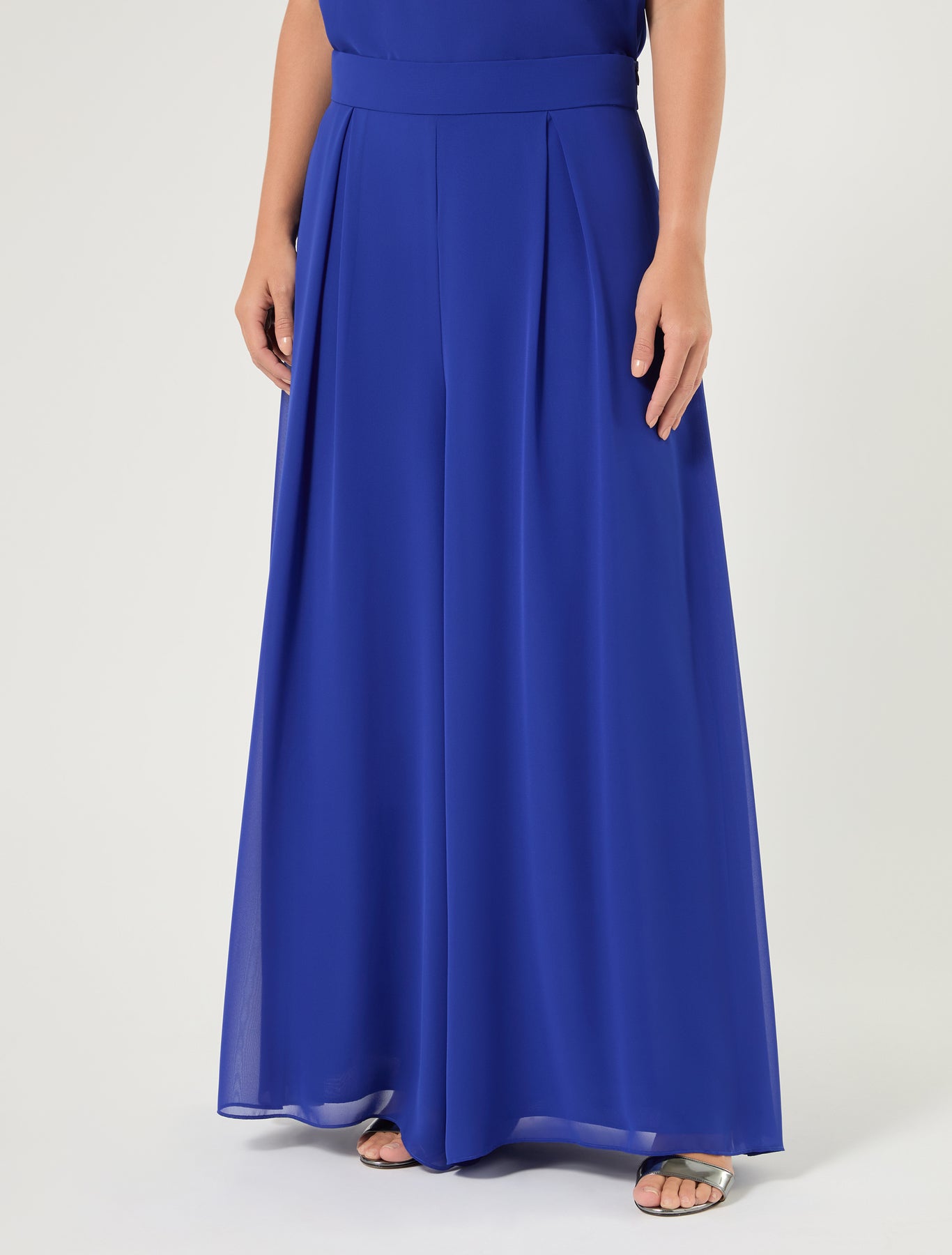 marina rinaldi georgette trousers for woman