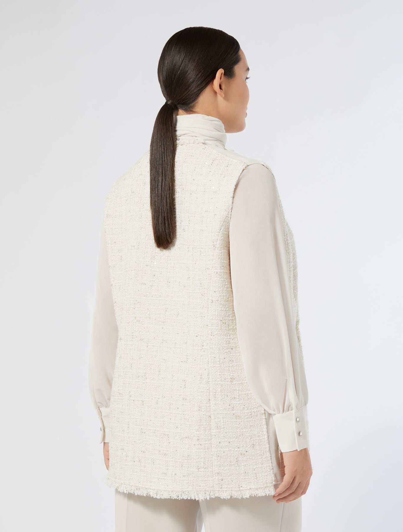 Yarn-dyed fabric waistcoat