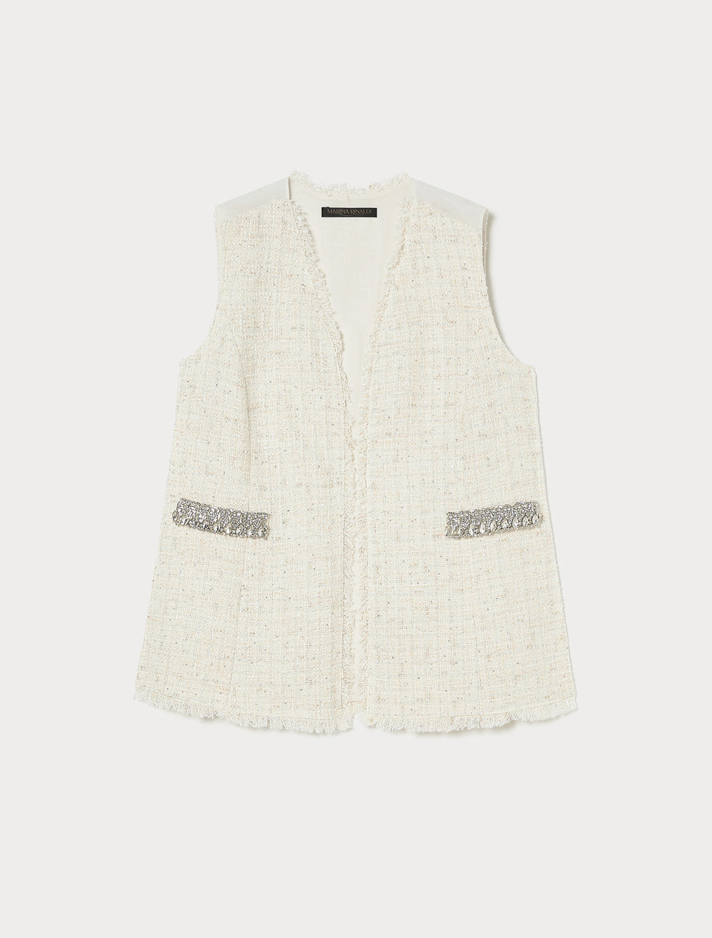 Yarn-dyed fabric waistcoat