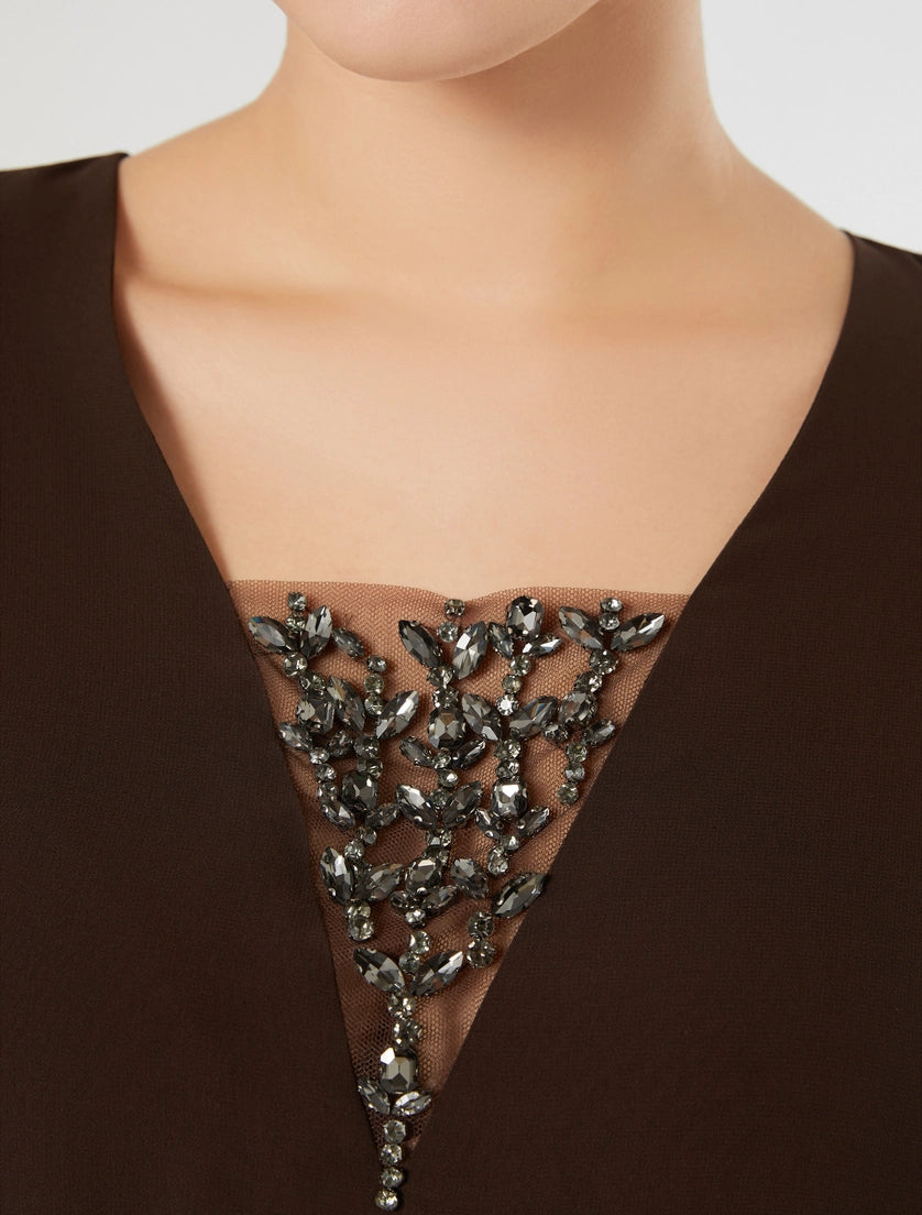 marina rinaldi georgette top for woman