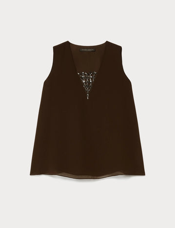 marina rinaldi georgette top for woman