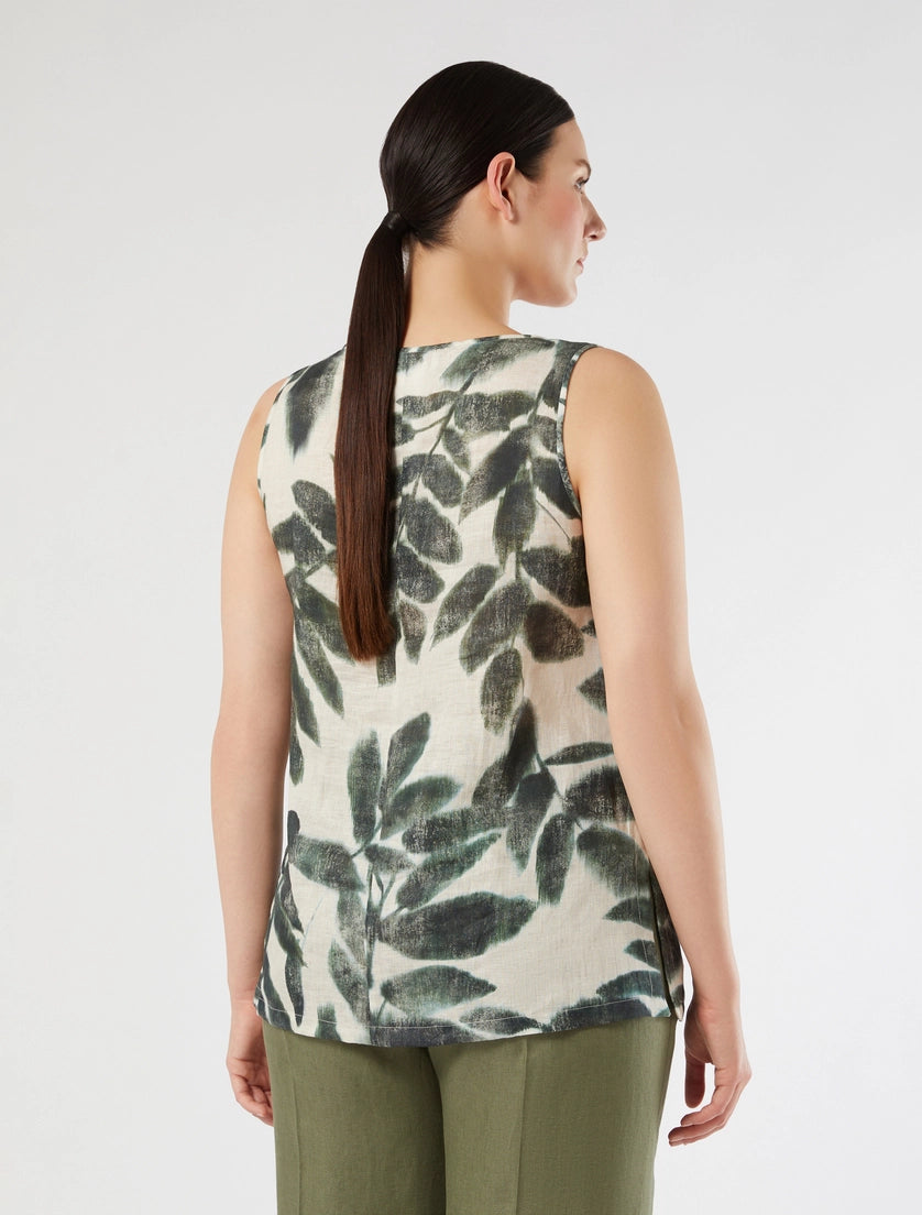 marina rinaldi linen canvas top for woman