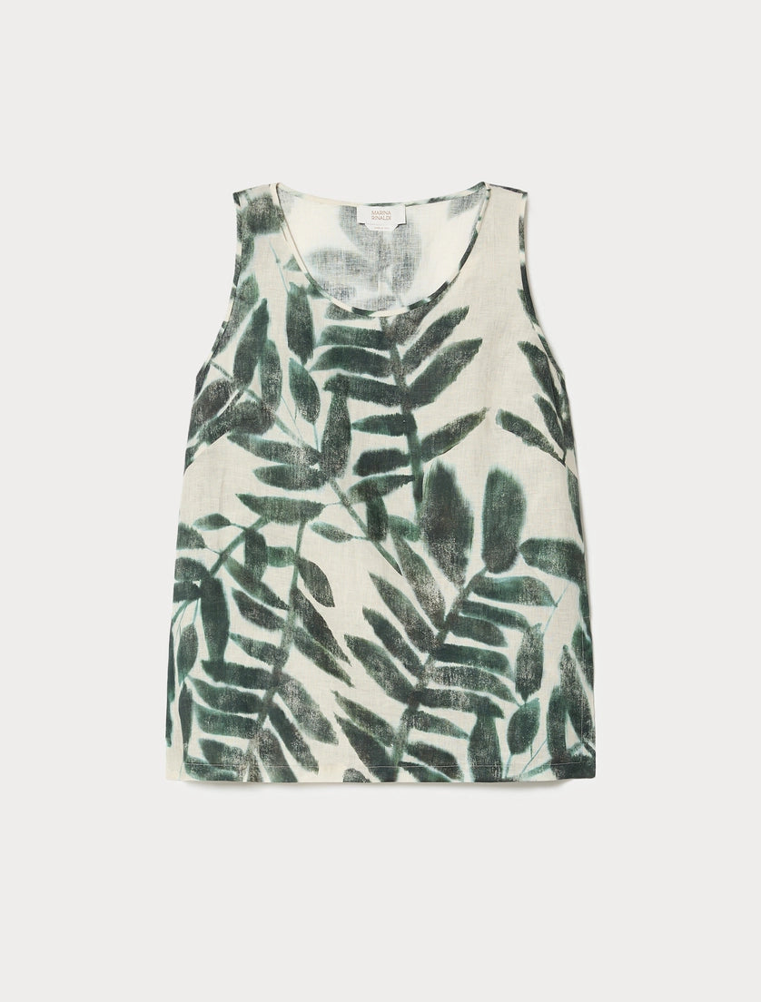 marina rinaldi linen canvas top for woman
