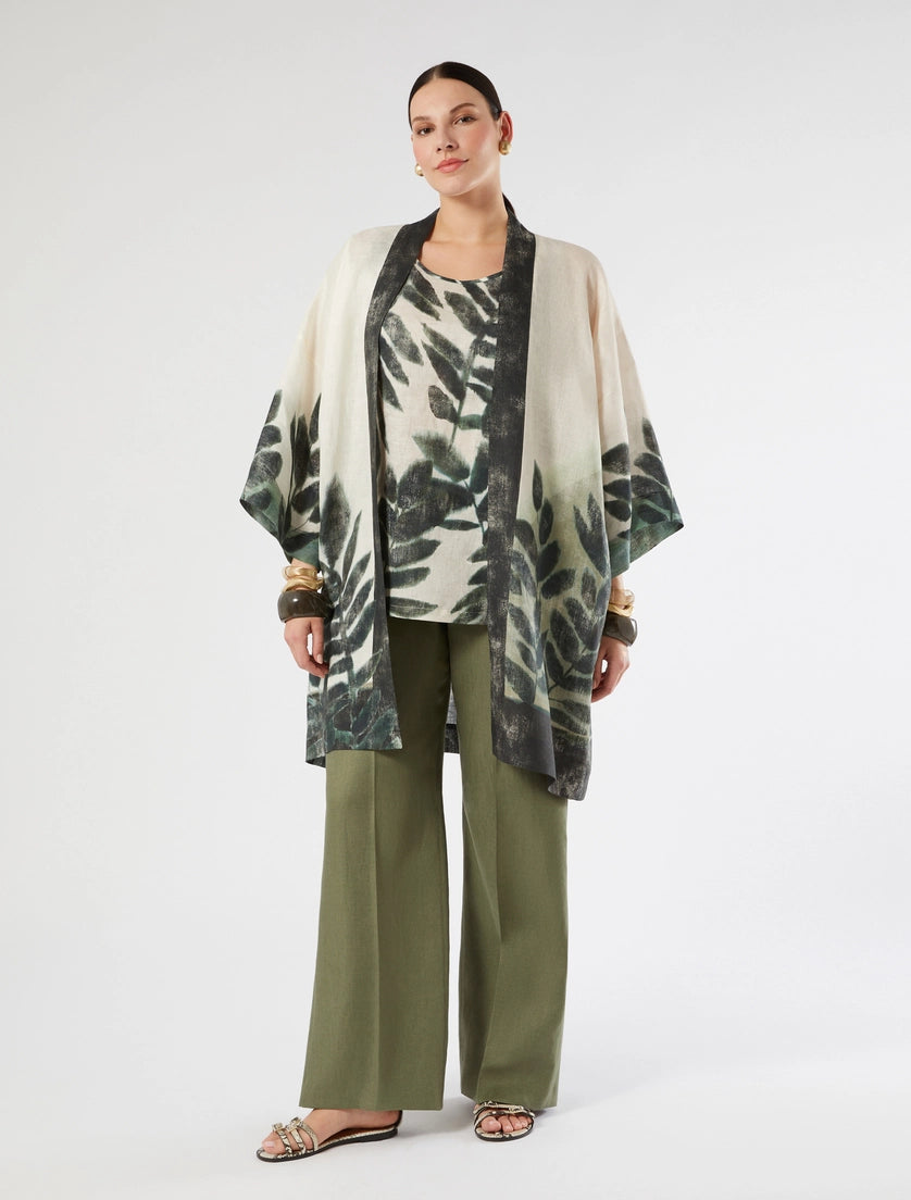 marina rinaldi linen canvas top for woman