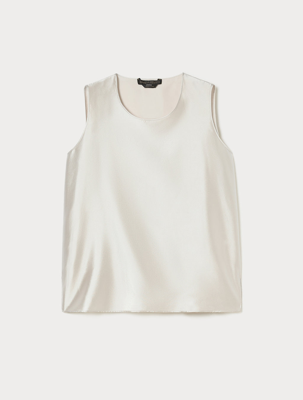 Silk and cotton twill top