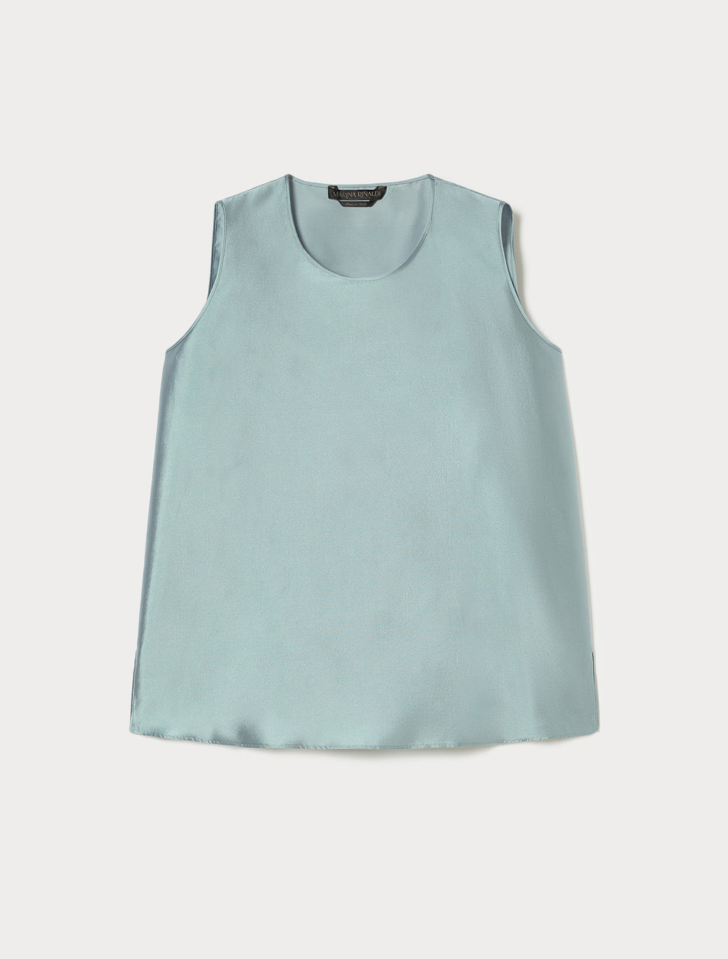 Silk and cotton twill top