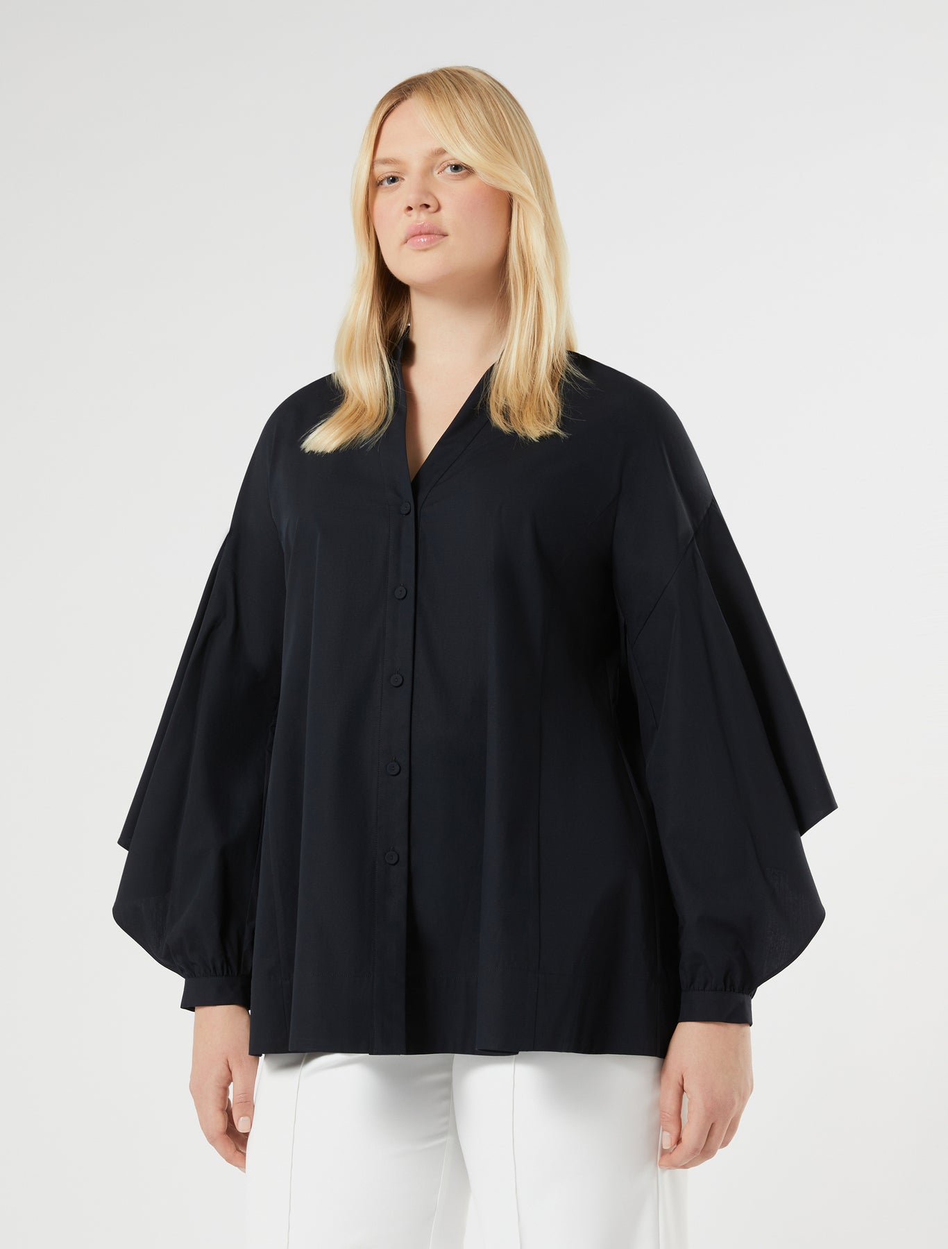 Cotton poplin tunic