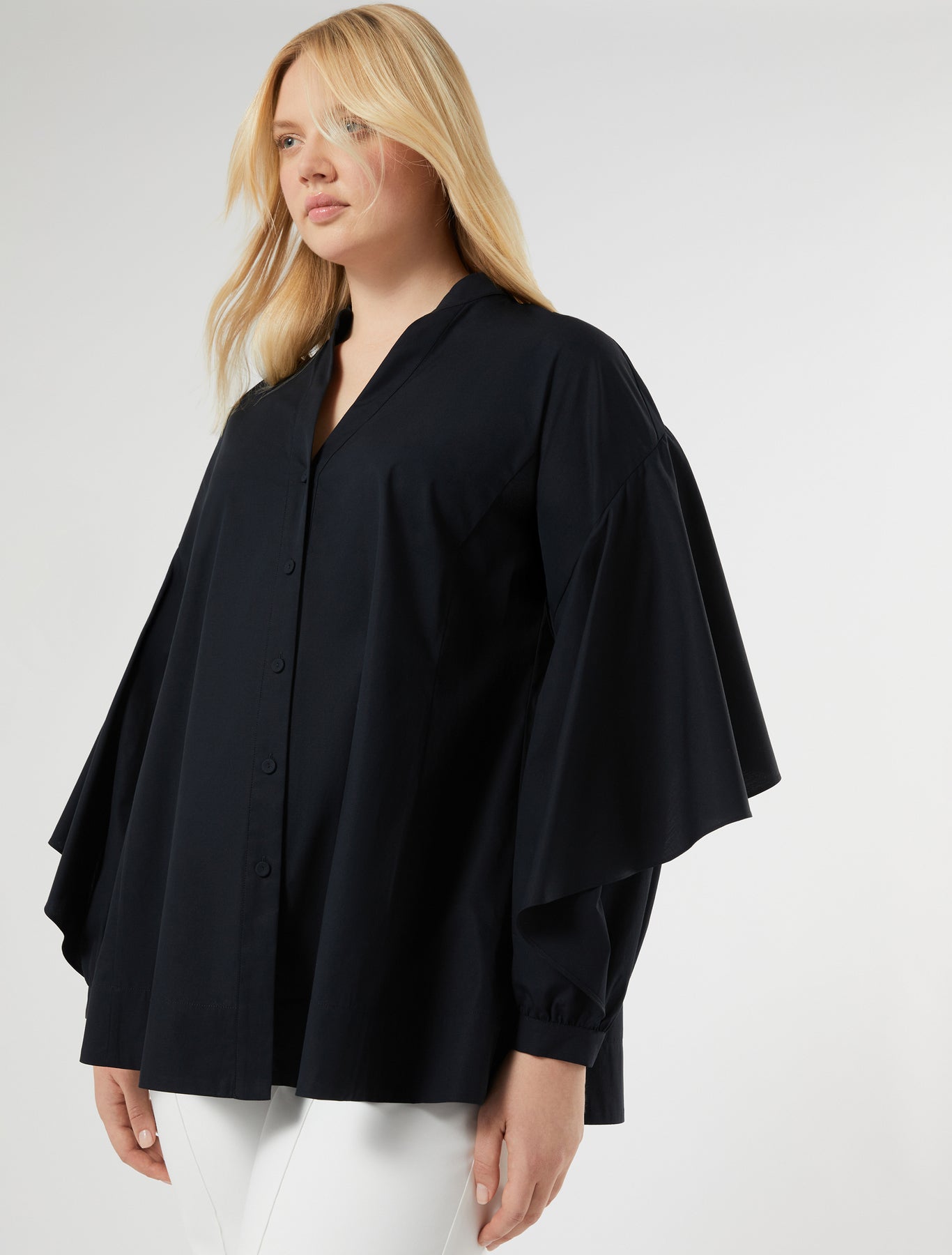 Cotton poplin tunic