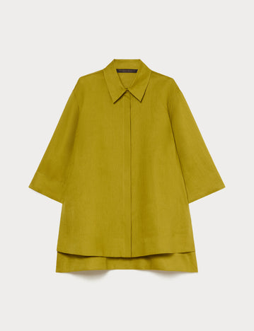 marina rinaldi linen canvas tunic for woman