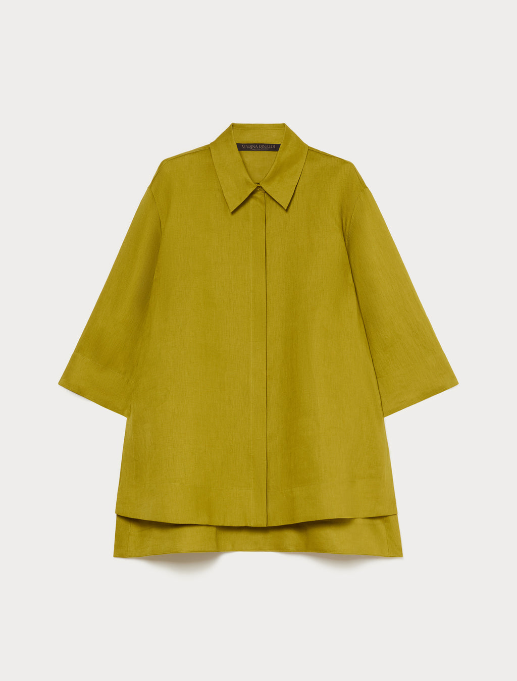 marina rinaldi linen canvas tunic for woman