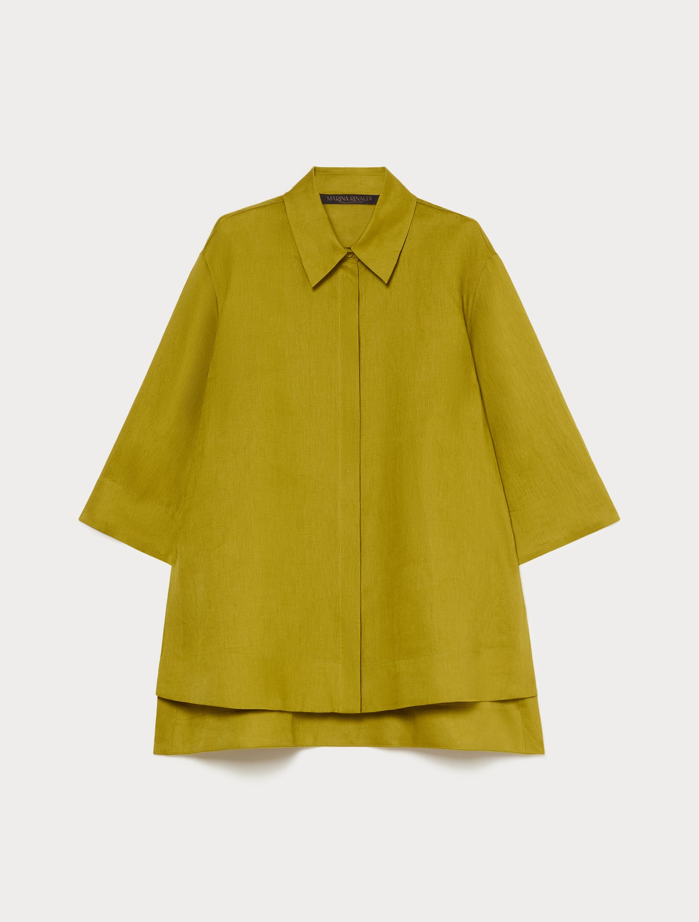 marina rinaldi linen canvas tunic for woman