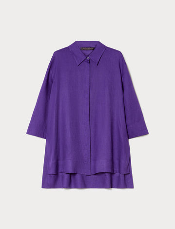 marina rinaldi linen canvas tunic for woman