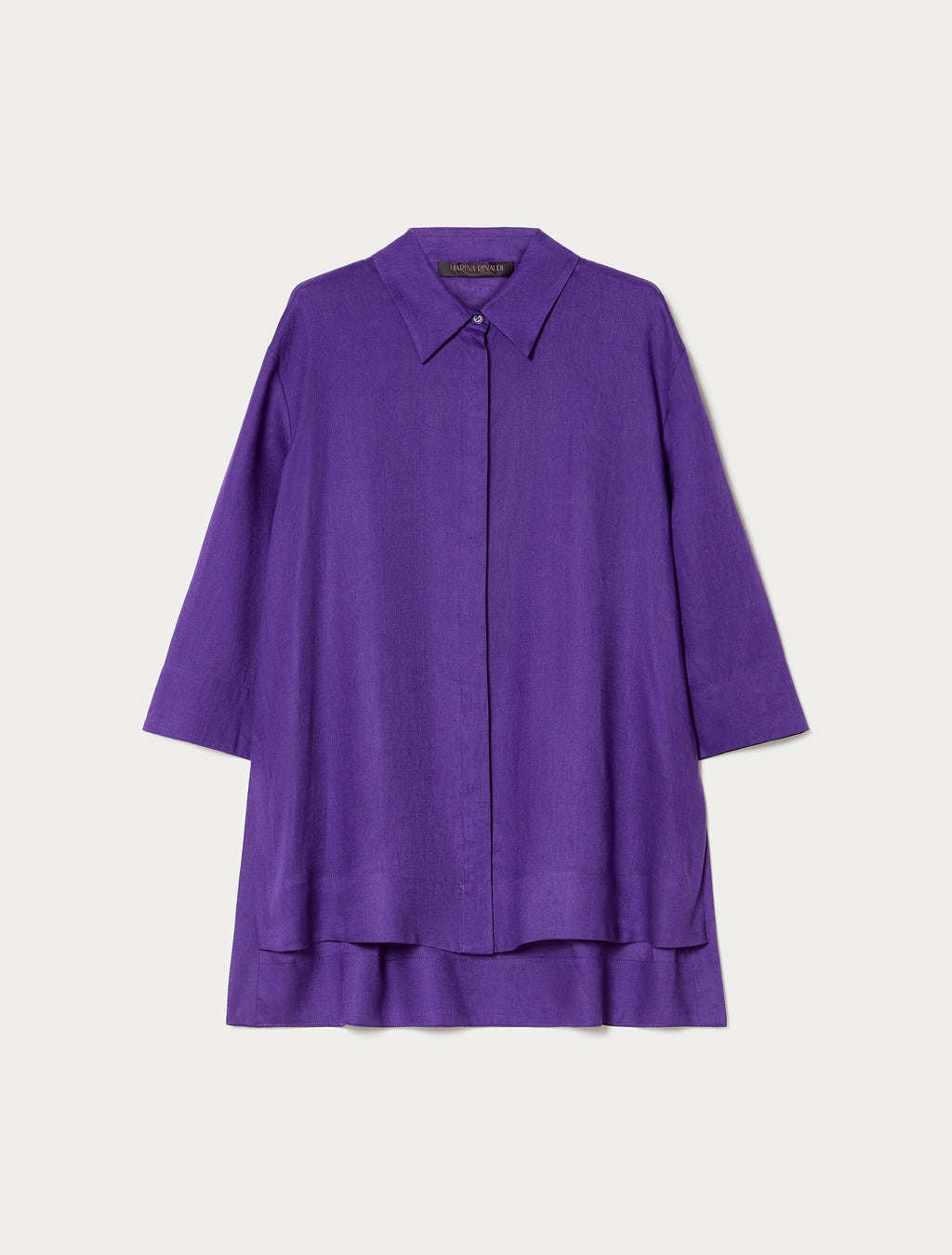 marina rinaldi linen canvas tunic for woman