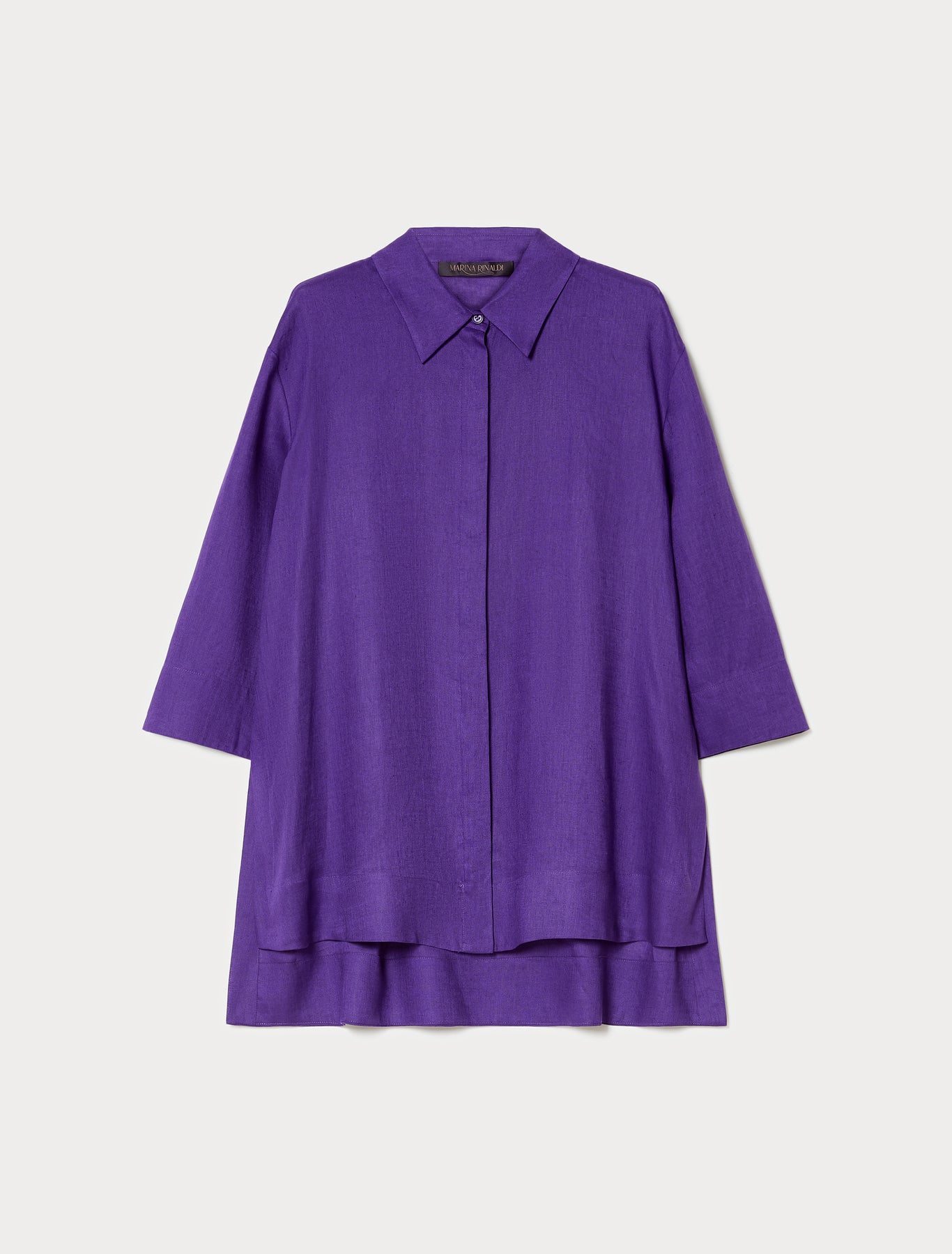 marina rinaldi linen canvas tunic for woman