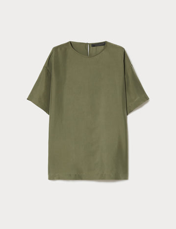 marina rinaldi silk habotai tunic for woman