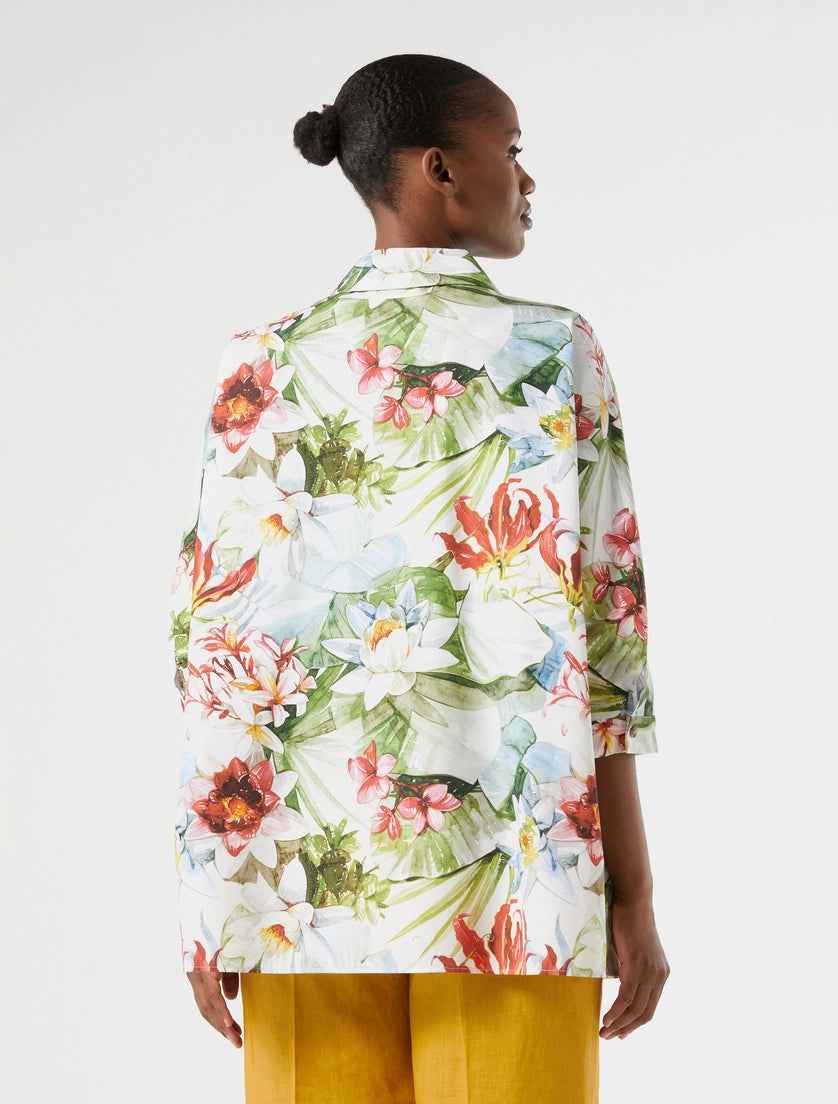 marina rinaldi cotton poplin tunic for woman