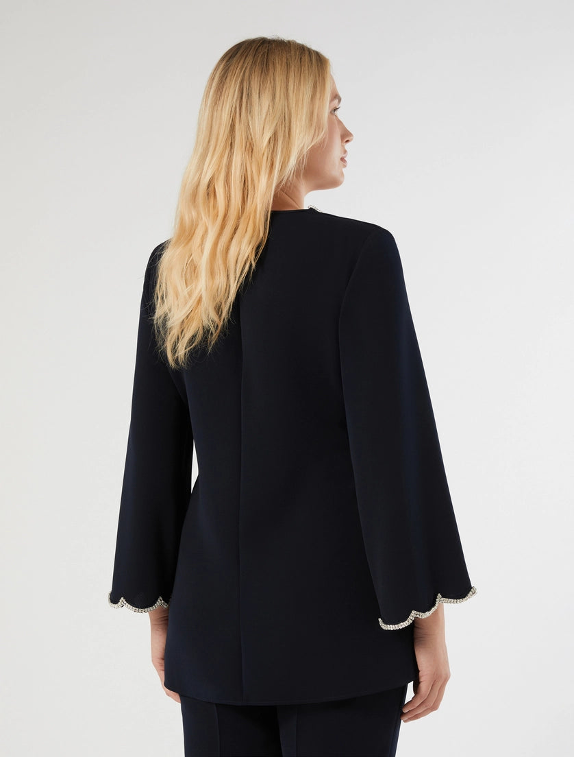 Embroidered cady tunic