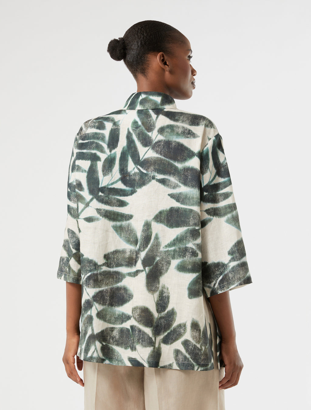 marina rinaldi linen canvas tunic for woman