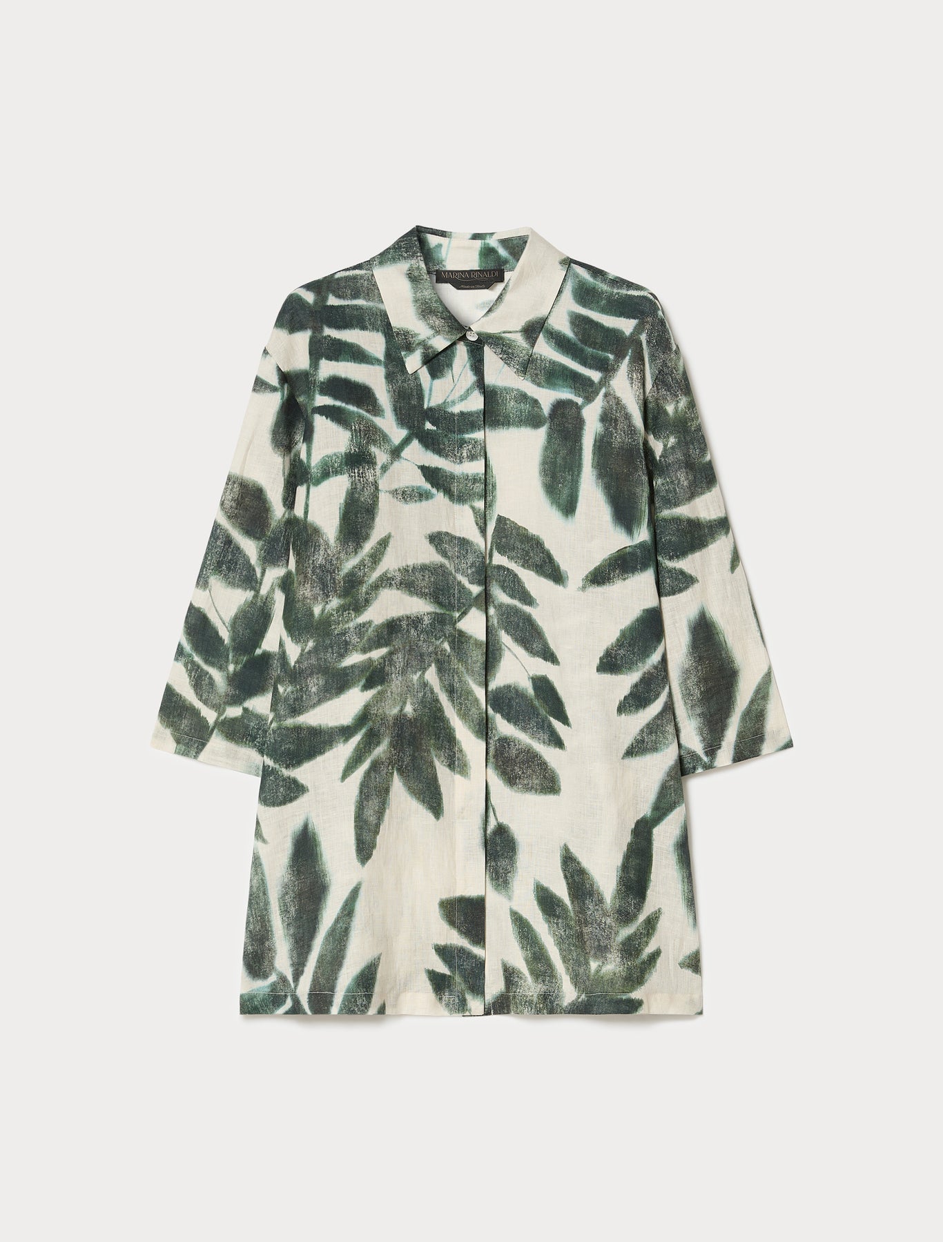 marina rinaldi linen canvas tunic for woman