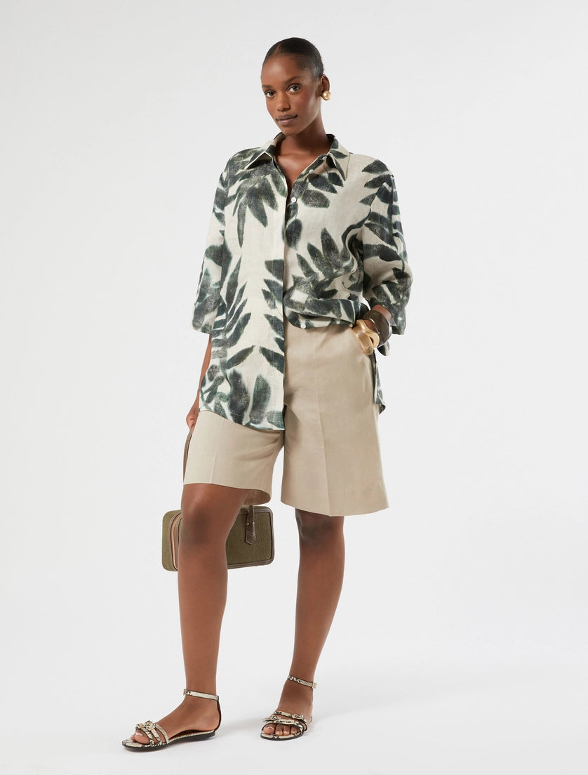 marina rinaldi linen canvas tunic for woman