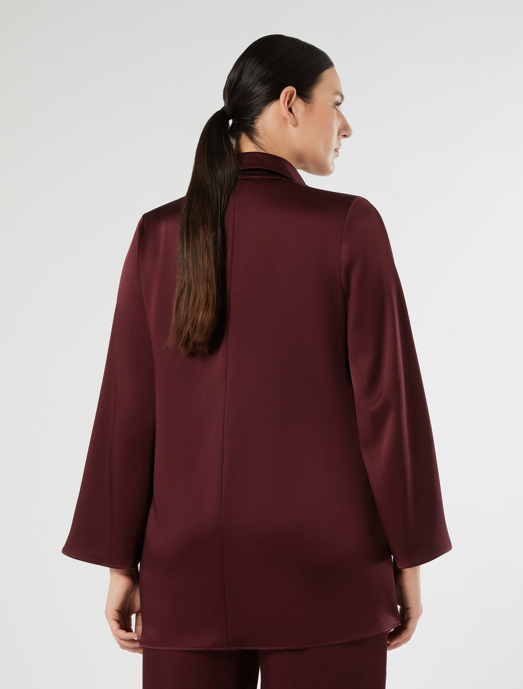 Crepe envers satin tunic