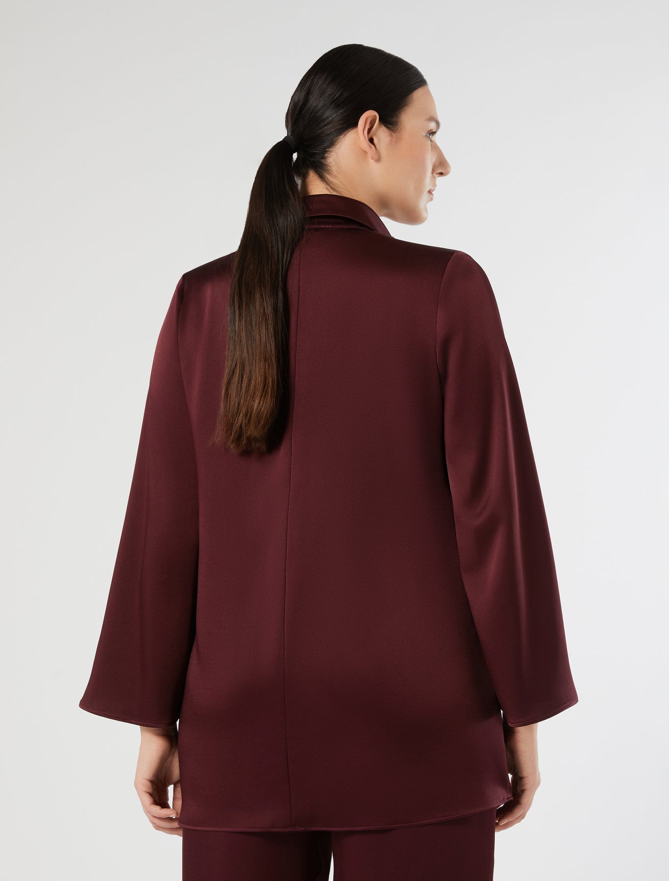 Crepe envers satin tunic