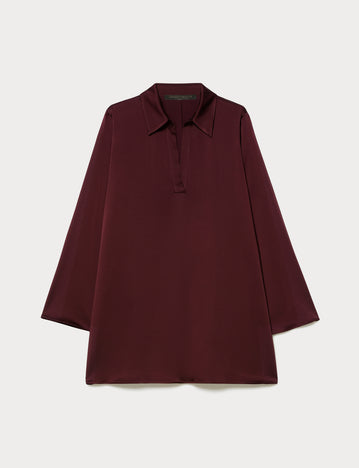 Crepe envers satin tunic