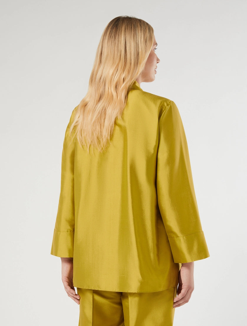 marina rinaldi silk shantung tunic for woman