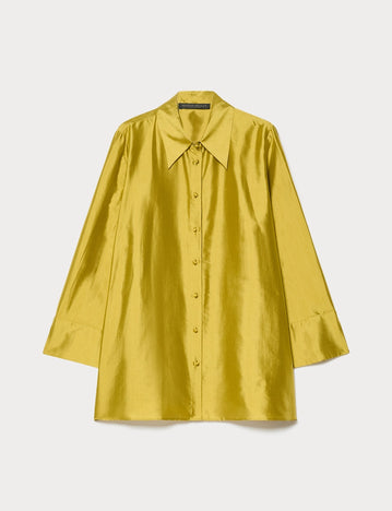 marina rinaldi silk shantung tunic for woman