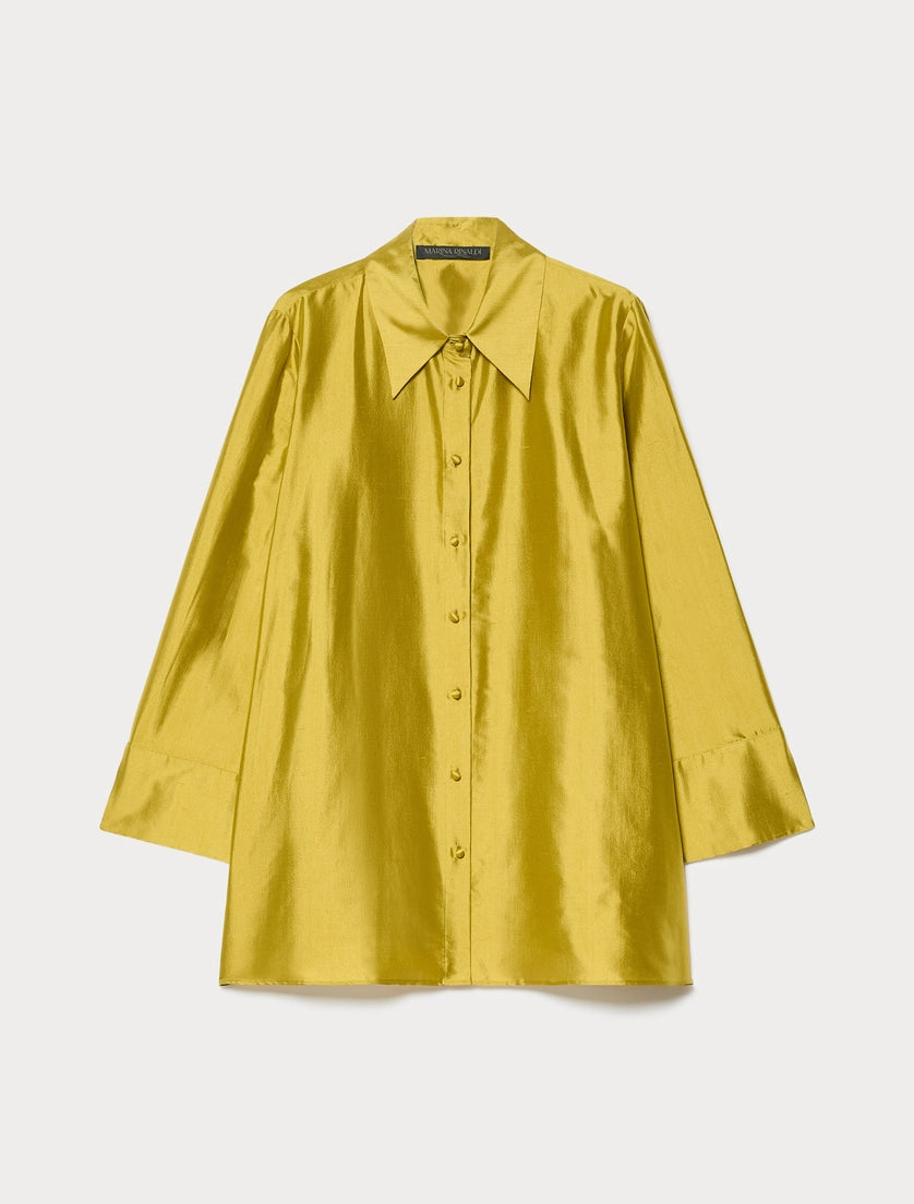 marina rinaldi silk shantung tunic for woman