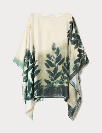 marina rinaldi silk twill tunic for woman