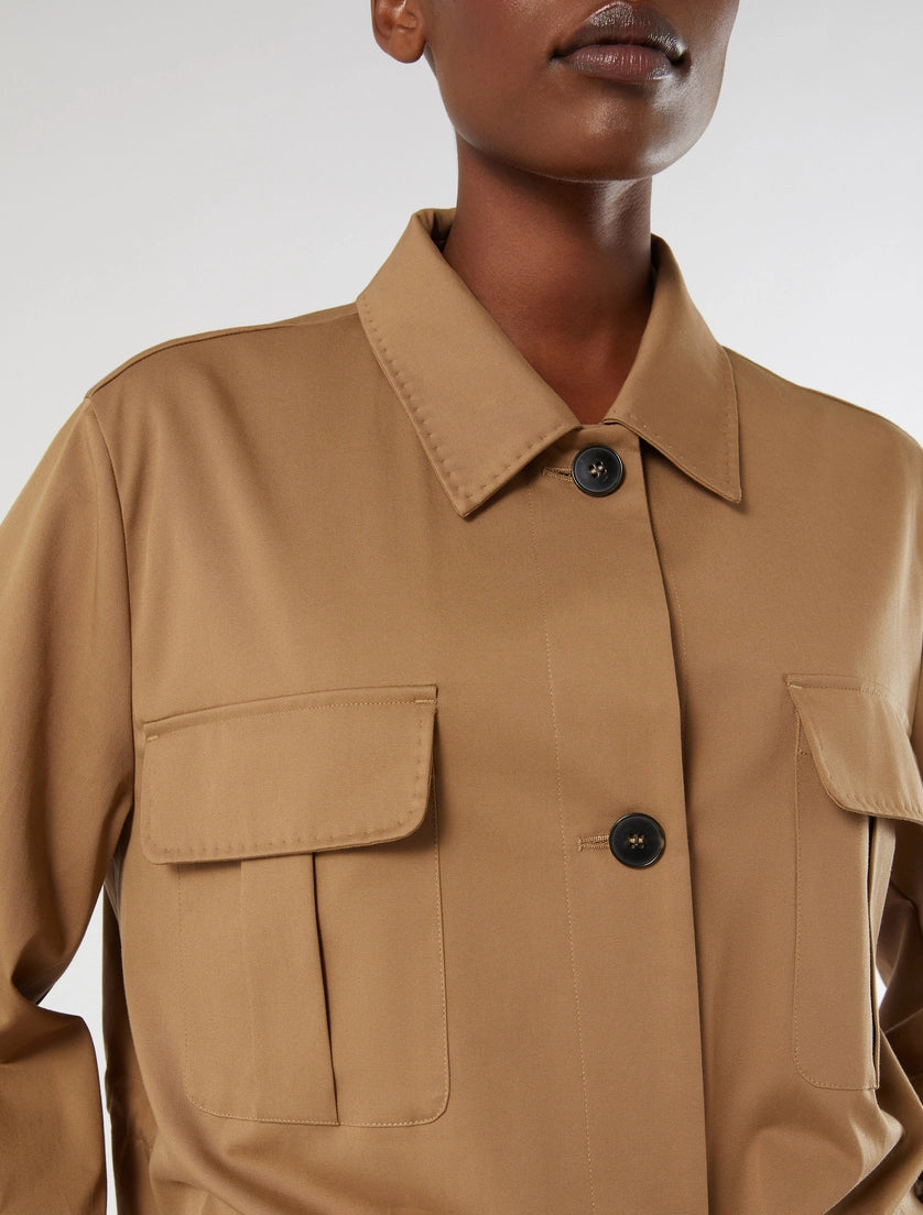 marina rinaldi cotton gabardine tunic for woman