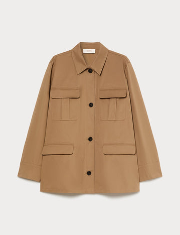 marina rinaldi cotton gabardine tunic for woman