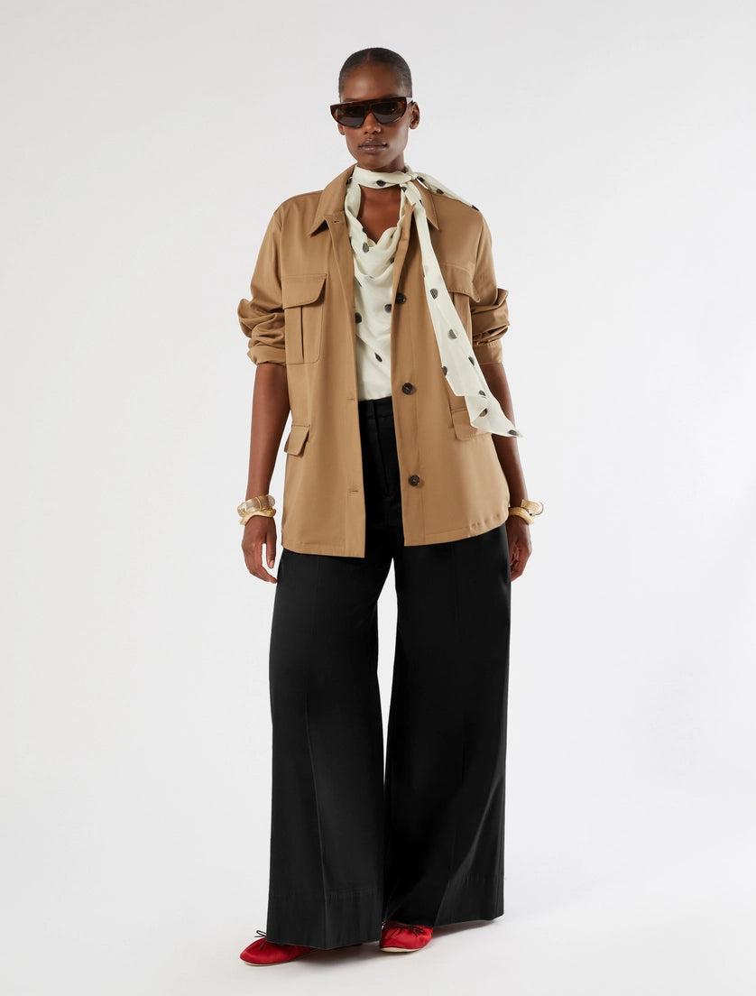marina rinaldi cotton gabardine tunic for woman