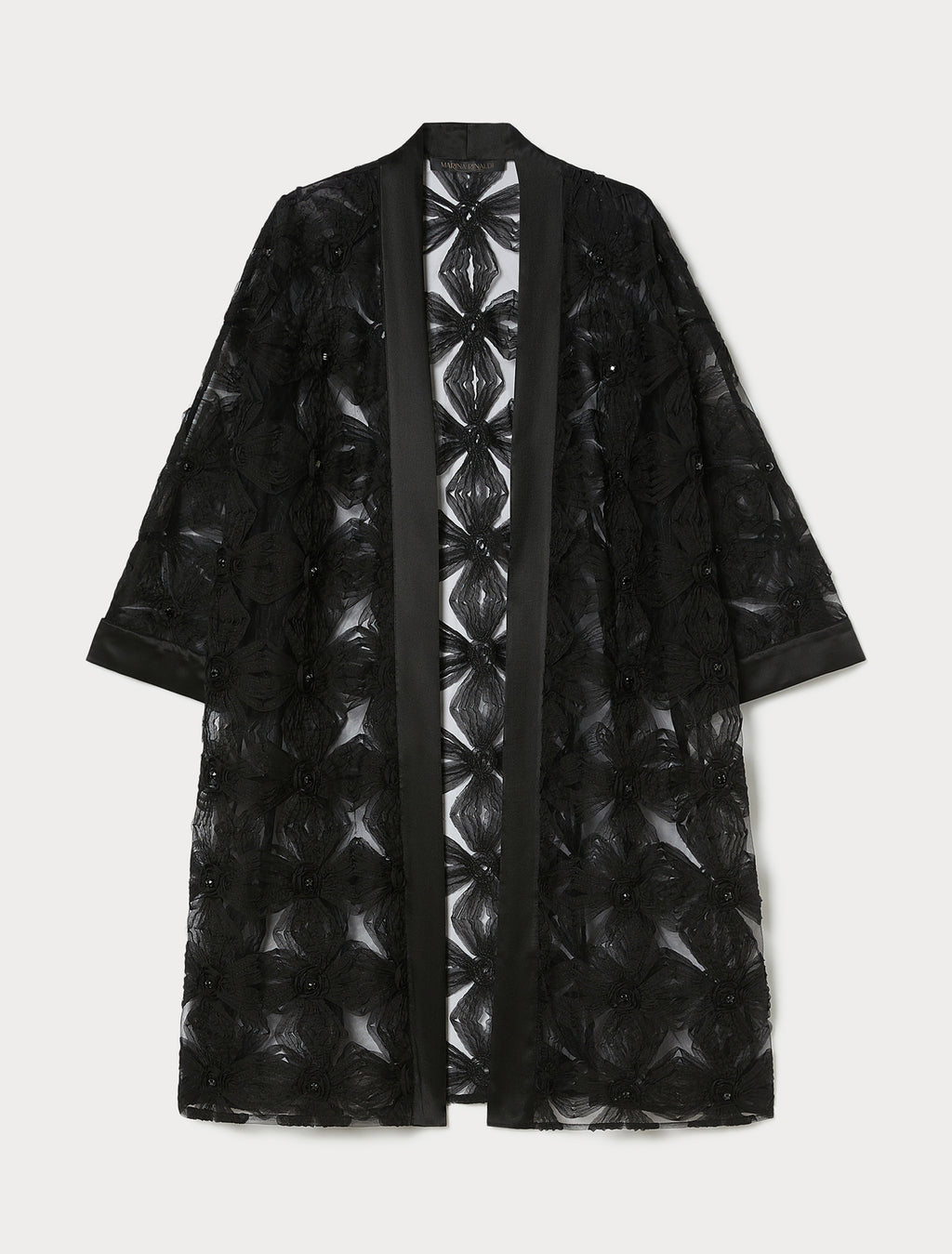 Embroidered tulle tunic