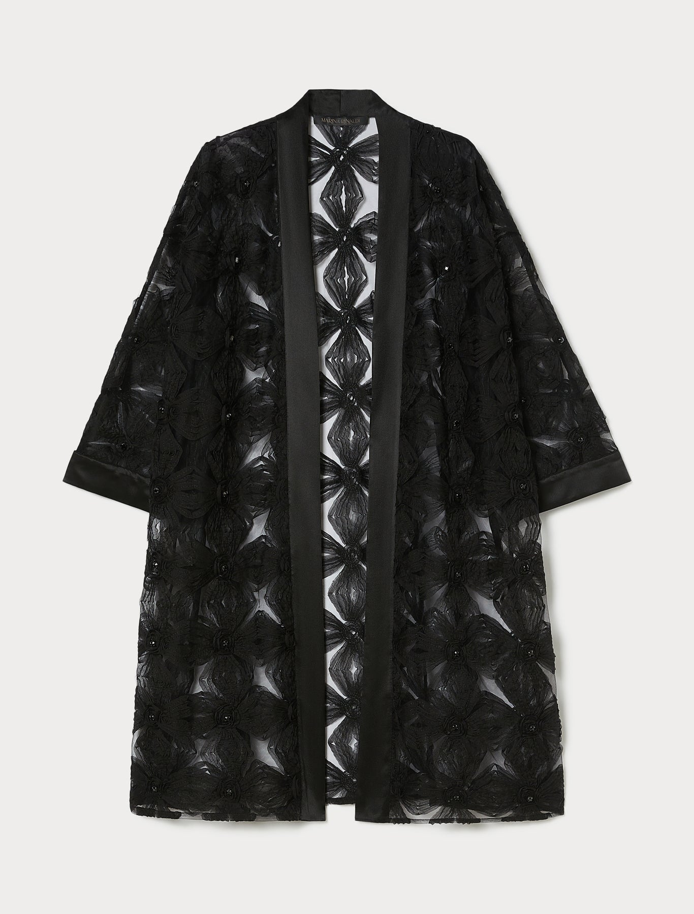 Embroidered tulle tunic