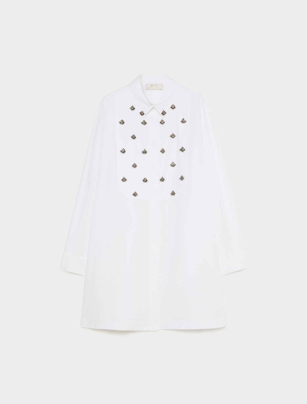 Marina Rinaldi embroidered poplin tunic for woman