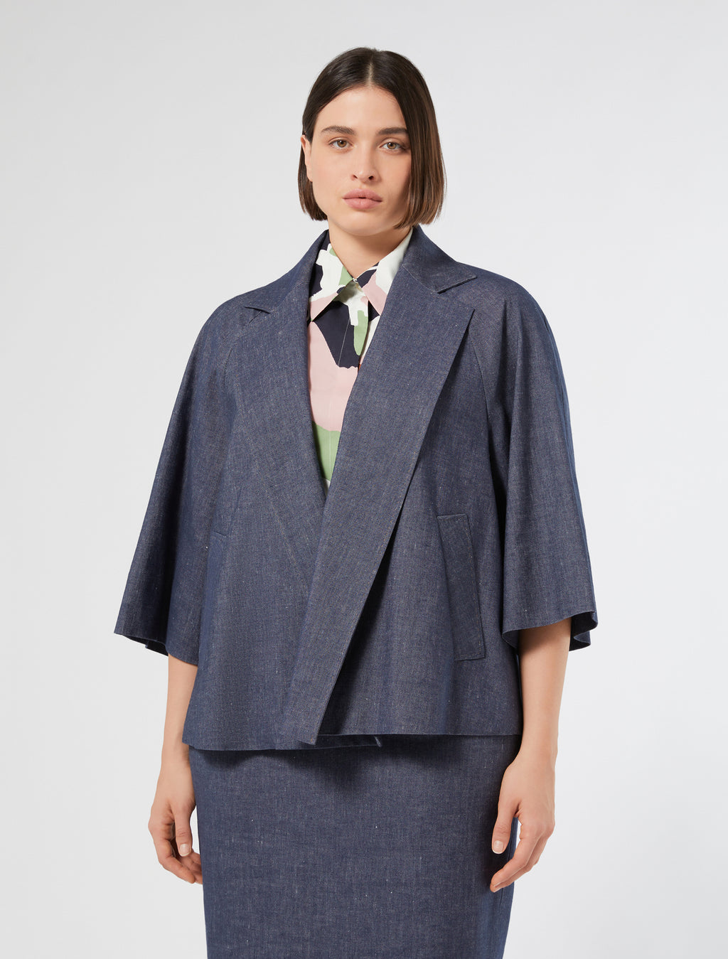 Cotton and linen jacket