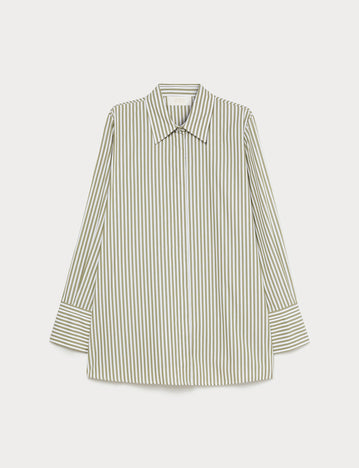 Marina Rinaldi striped poplin tunic for woman