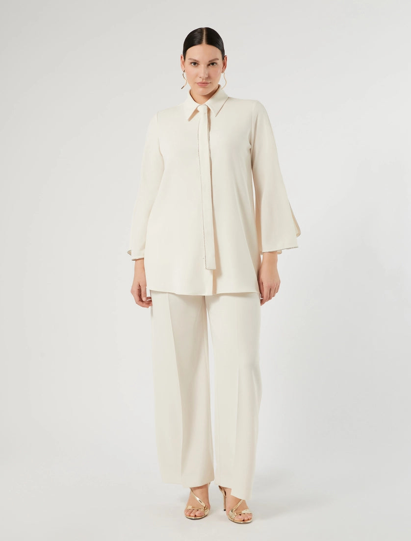 Rhinestone-adorned cady tunic