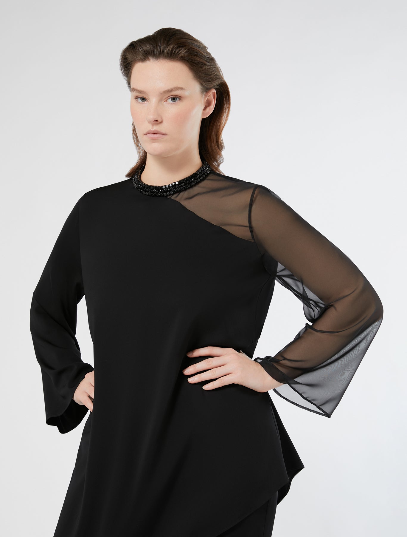 Cady tunic with embroidery