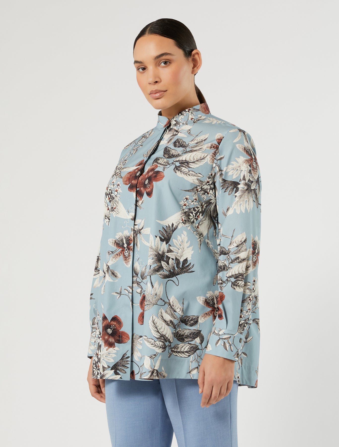 Marina Rinaldi cotton poplin tunic for woman