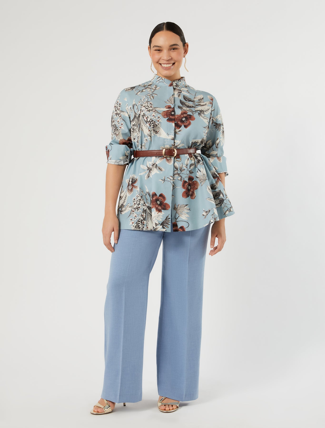Marina Rinaldi cotton poplin tunic for woman