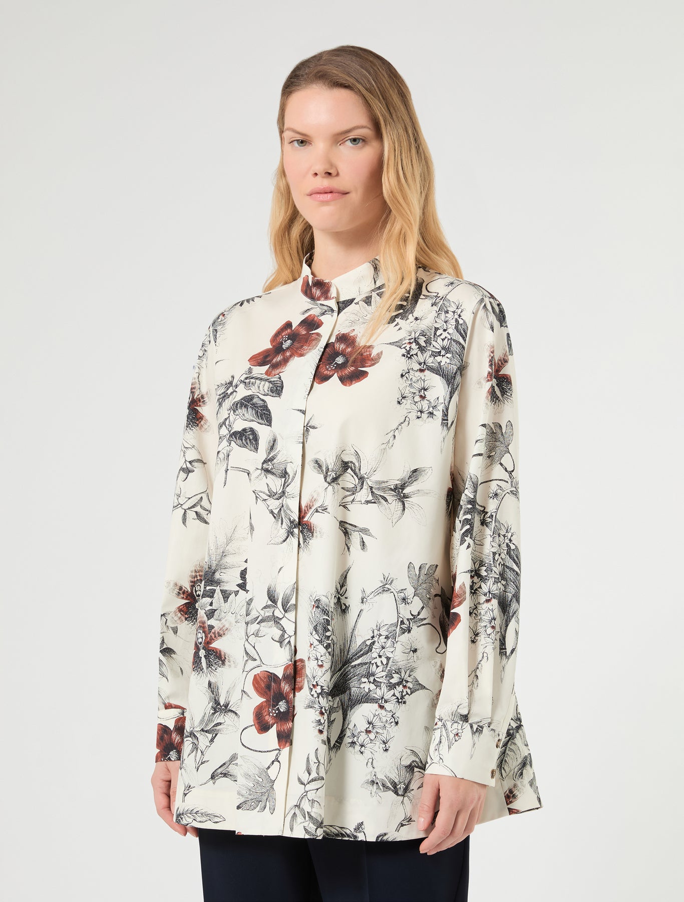 Marina Rinaldi cotton poplin tunic for woman