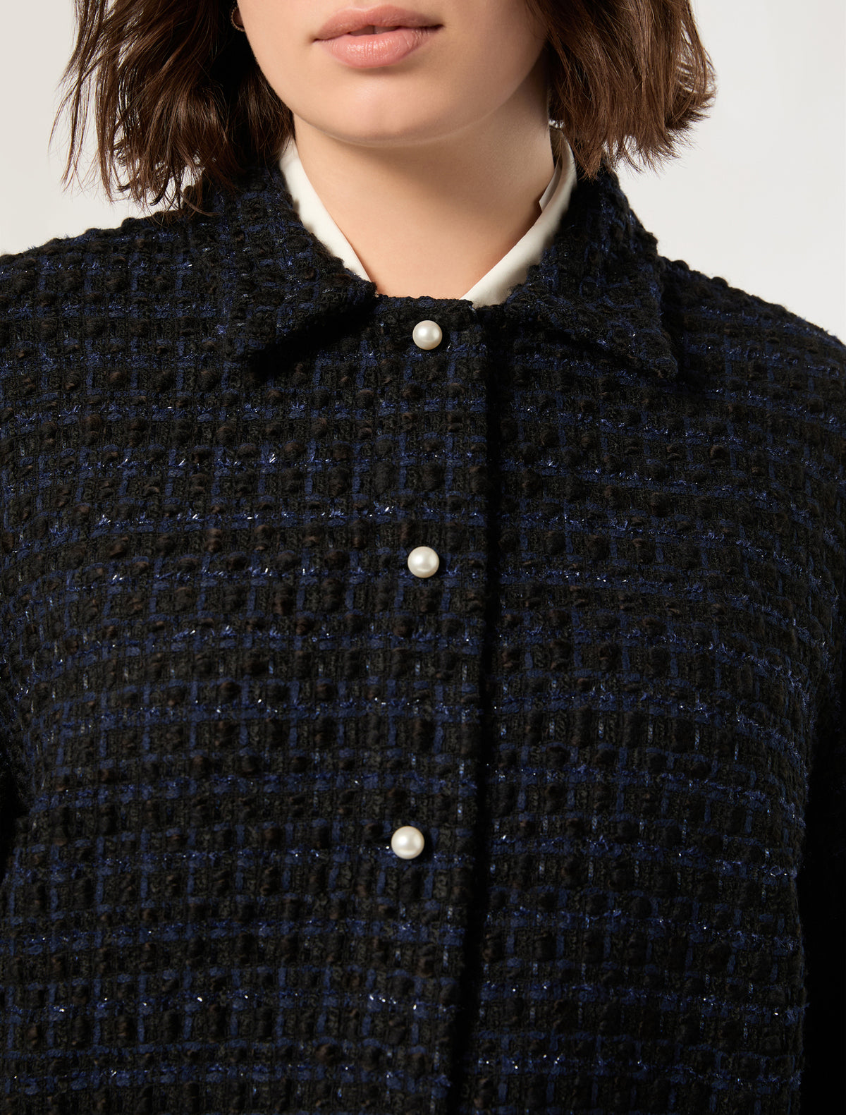 Marina Rinaldi bouclé fabric tunic for woman