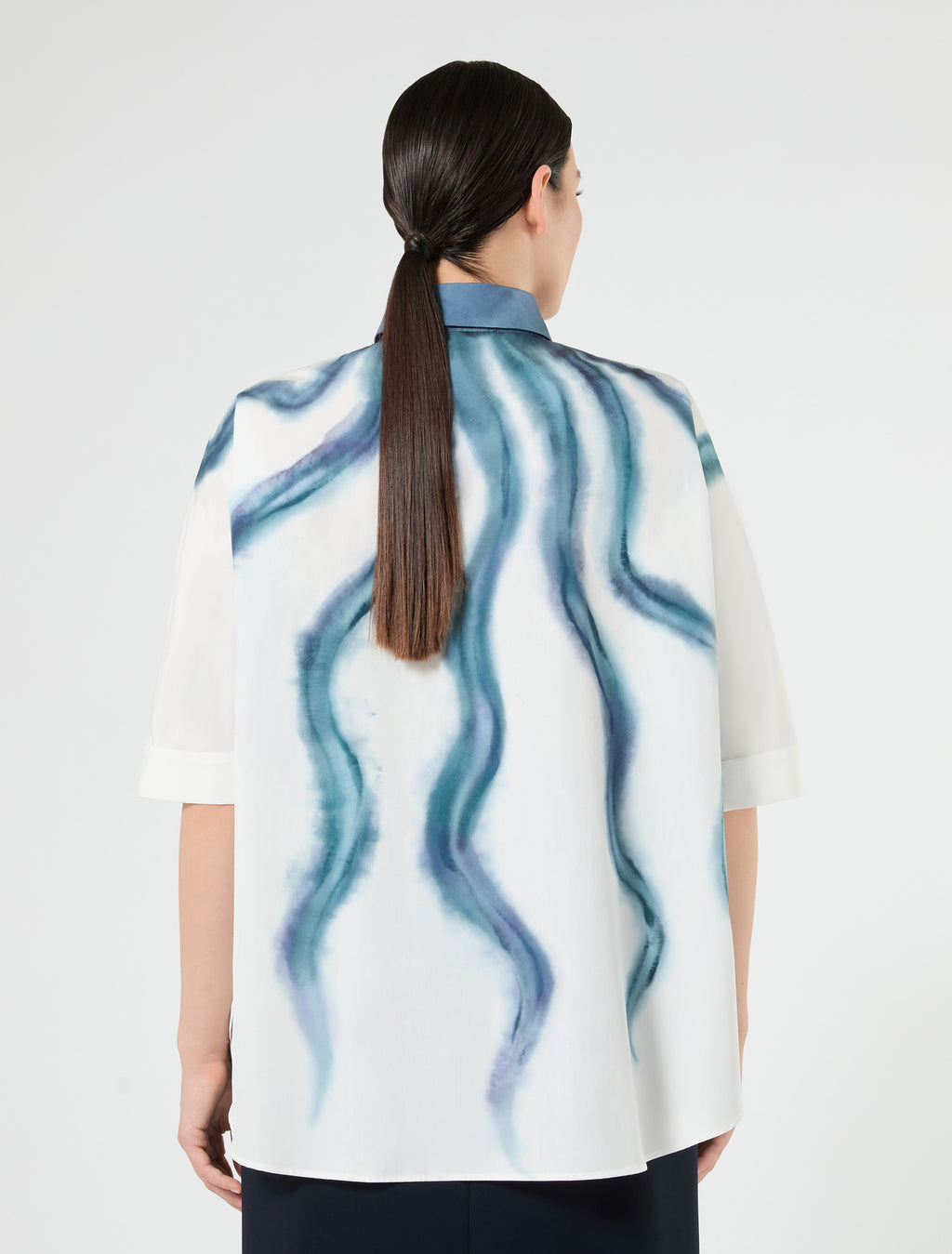 marina rinaldi cotton poplin tunic for woman