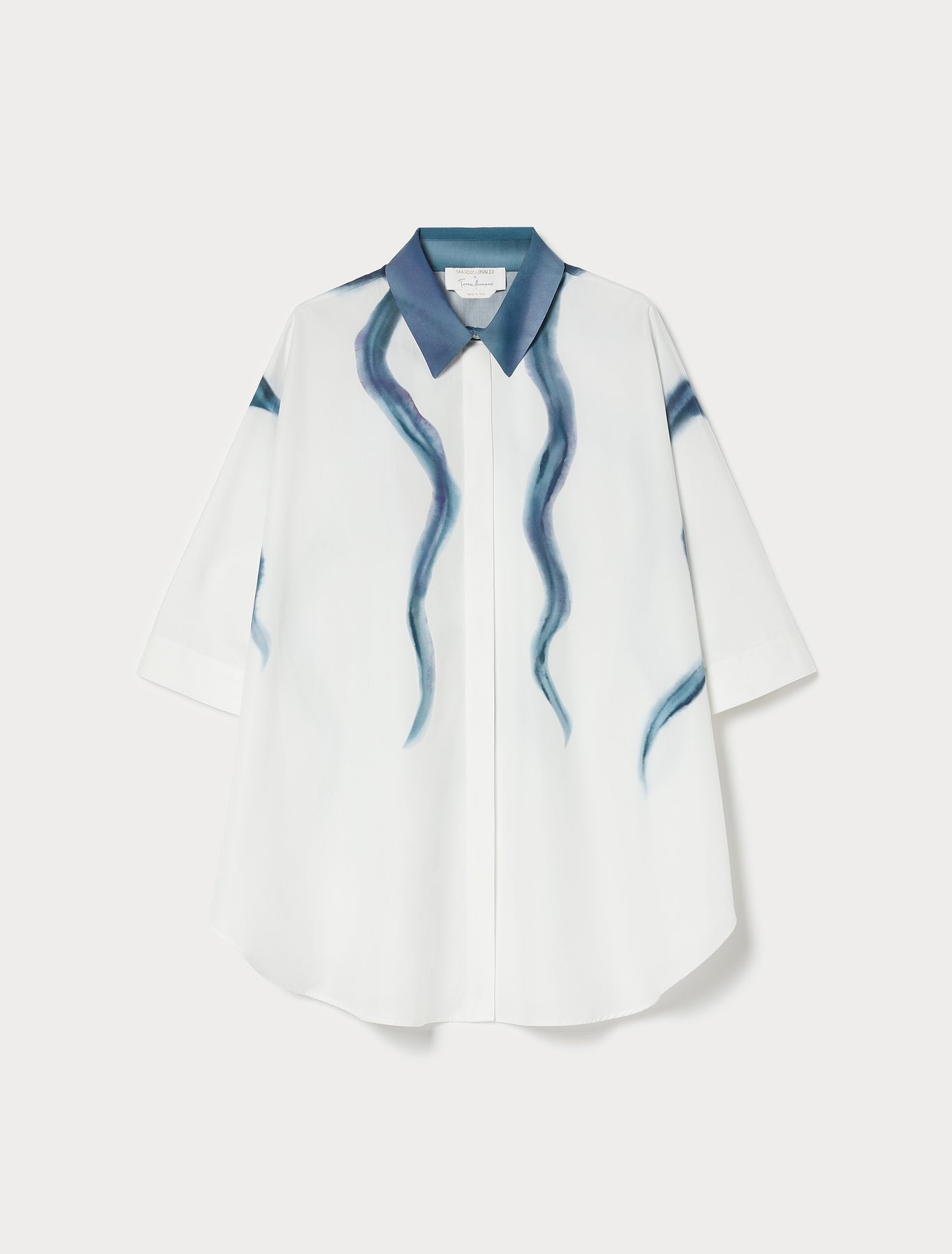 marina rinaldi cotton poplin tunic for woman