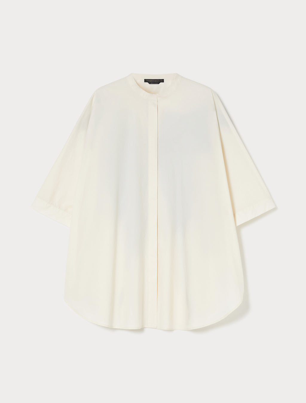 Poplin tunic with print