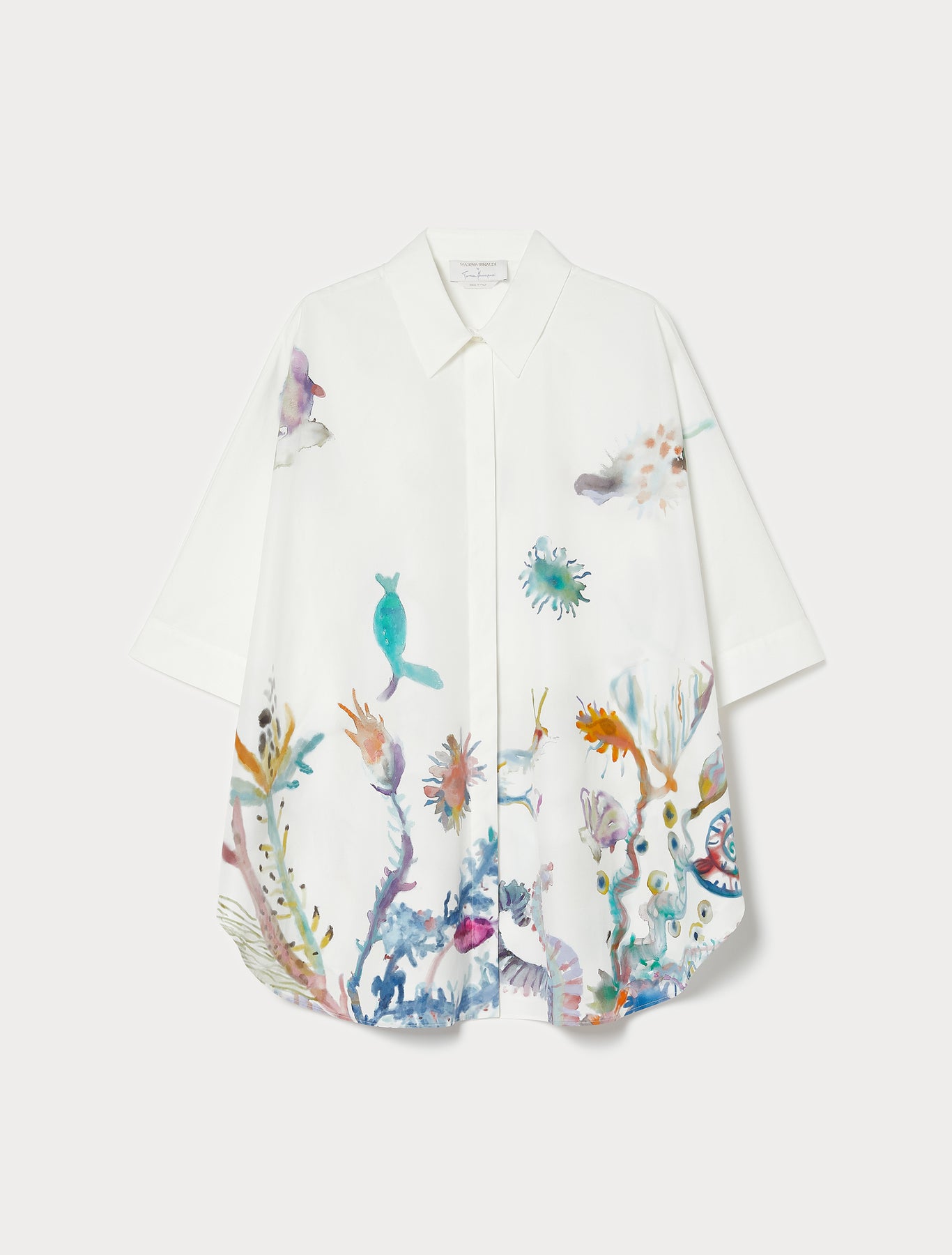 Marina Rinaldi cotton poplin tunic for woman